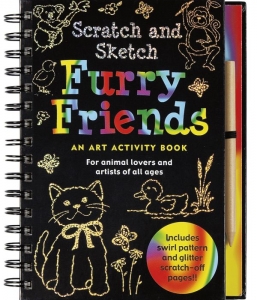 Furry Friends Trace-Along Scratch and Sketch Activity Book