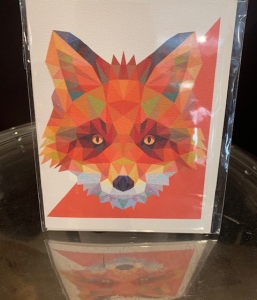 Geometric Fox Card