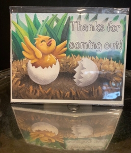 Thanks for Coming Out Chickadee Card